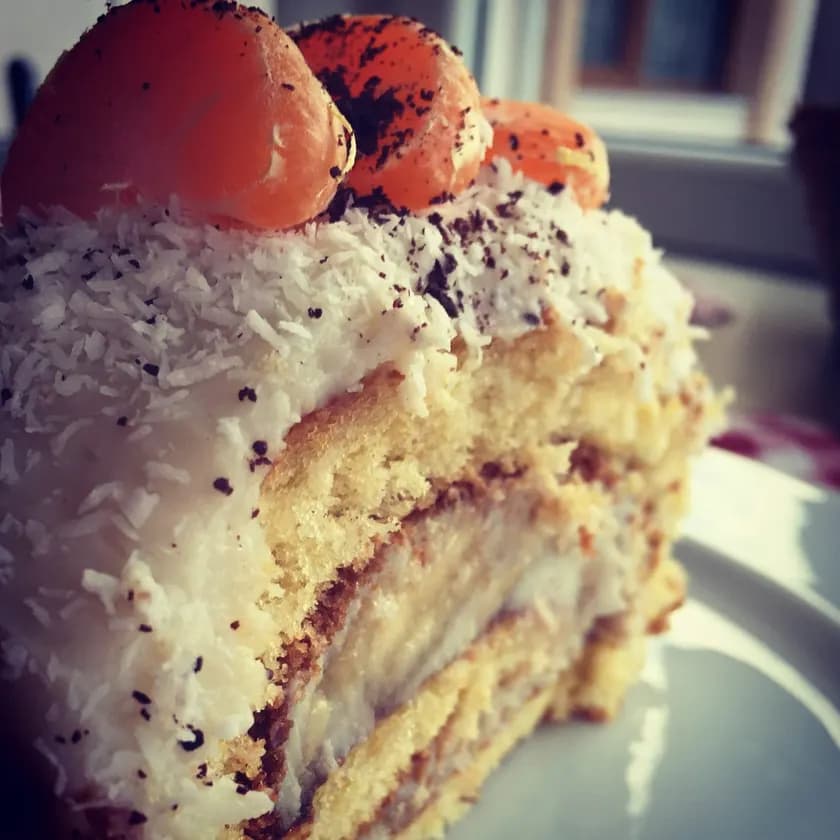 Mandalinalı ve Muzlu Rulo Pasta görseli
