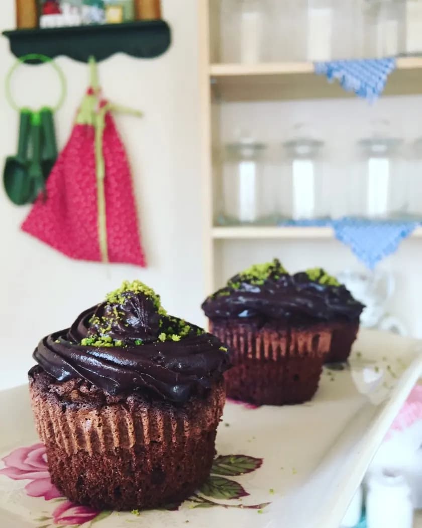 Çikolatalı Cupcakeler görseli
