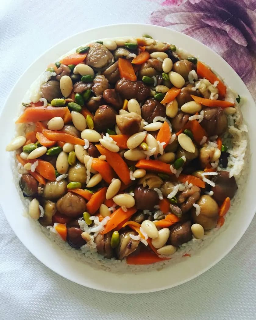 Kestaneli Bademli Fıstıklı Pilav görseli