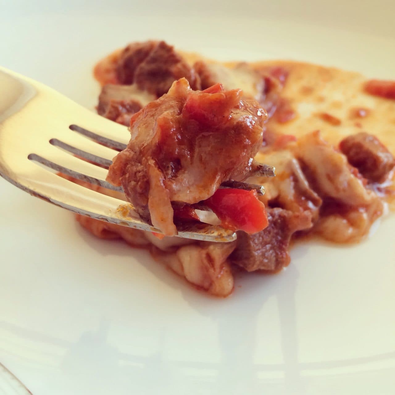 Kırmızı Biberli, Domatesli Et Sote görseli