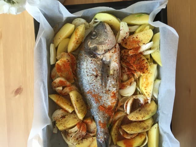 Fırında Balık detay 1