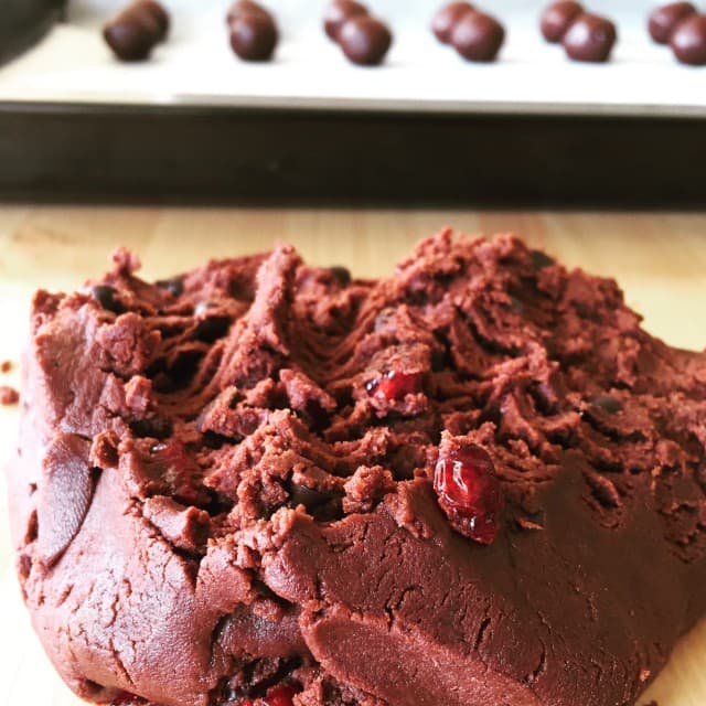 Vişneli, Çikolatalı Kurabiye detay 1