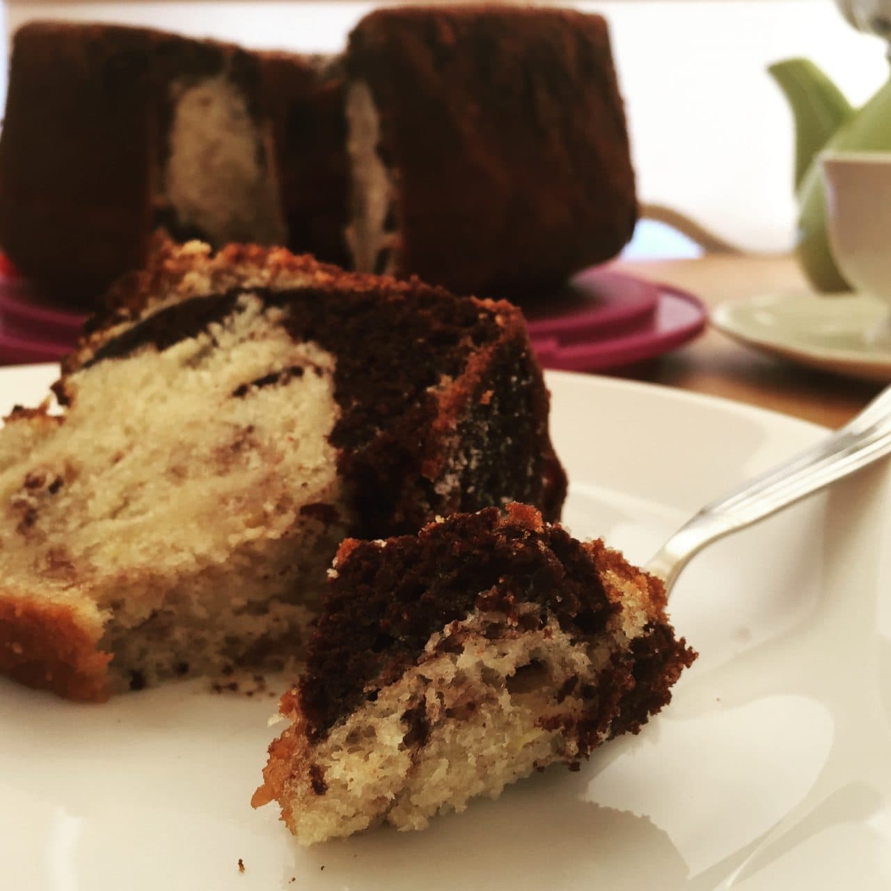 Limon Aromalı Mermer Kek görseli