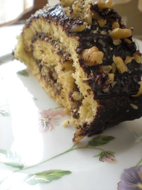 Çikolata Pudingli Rulo Pasta görseli