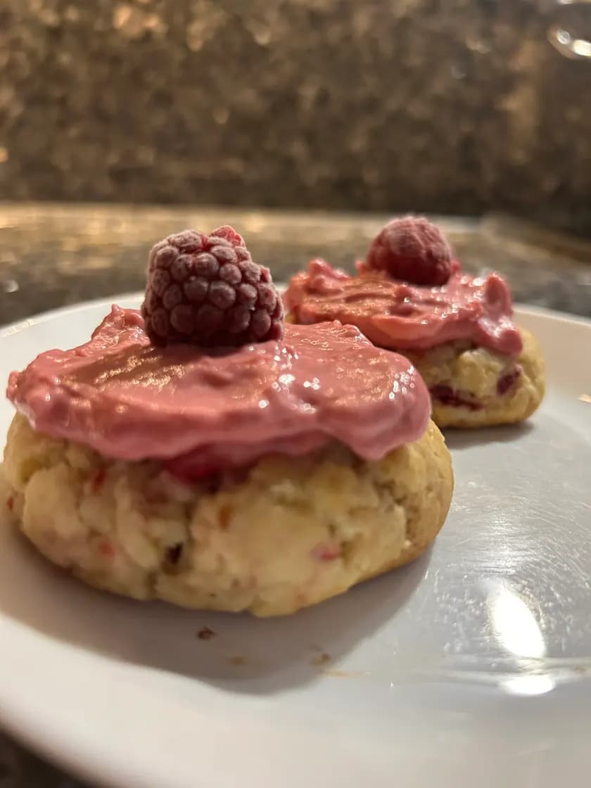 Frambuazlı Cheesecake Kurabiye